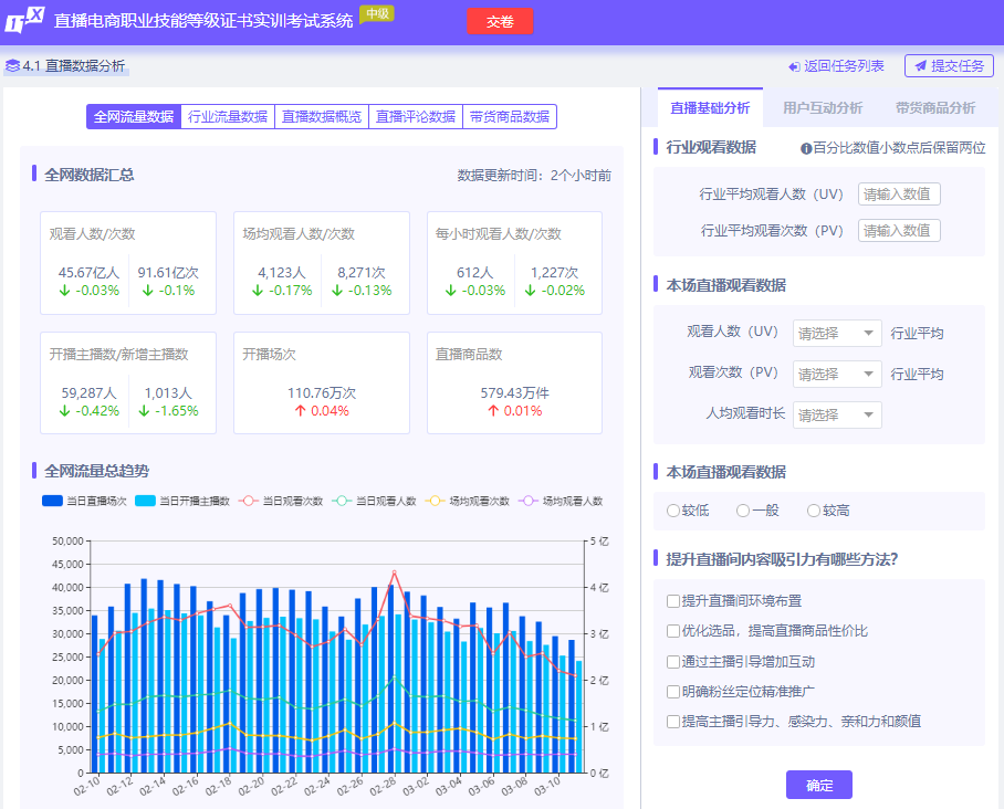 直播电商运营实训软件